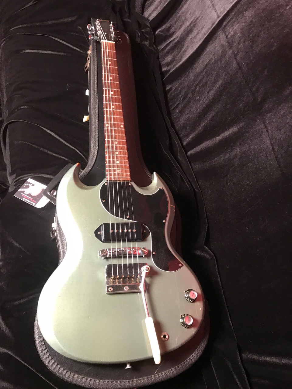 Drew Berlin's Vintage Guitars | 1966 Gibson SG Junior Pelham Blue 