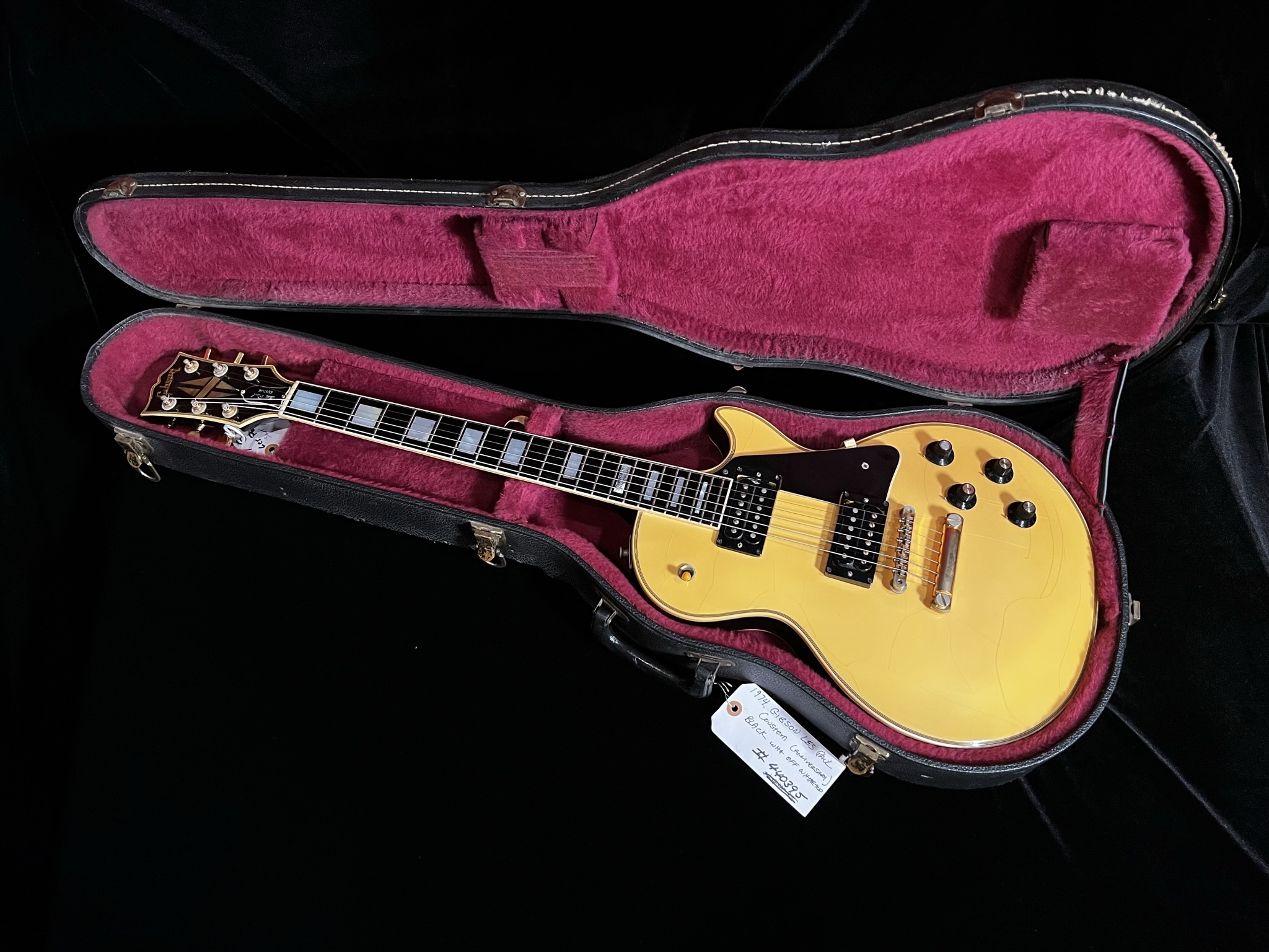1974 Gibson Les Paul Custom 20th Anniversary Rare Tuxedo Excellent Condition