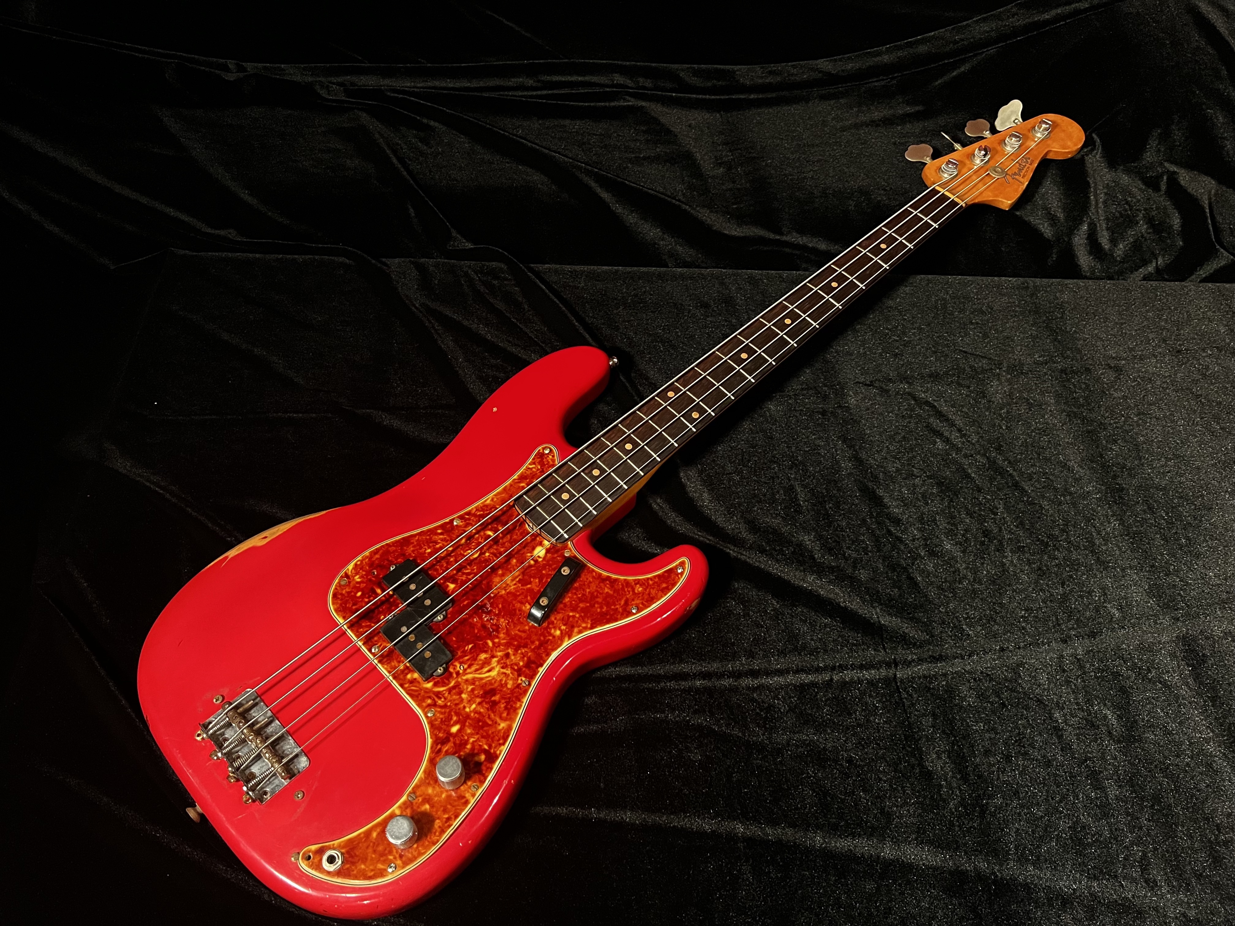 1962 Fender Precision Bass Dakota Red W/ Tortoise Guard (Older Refinish)