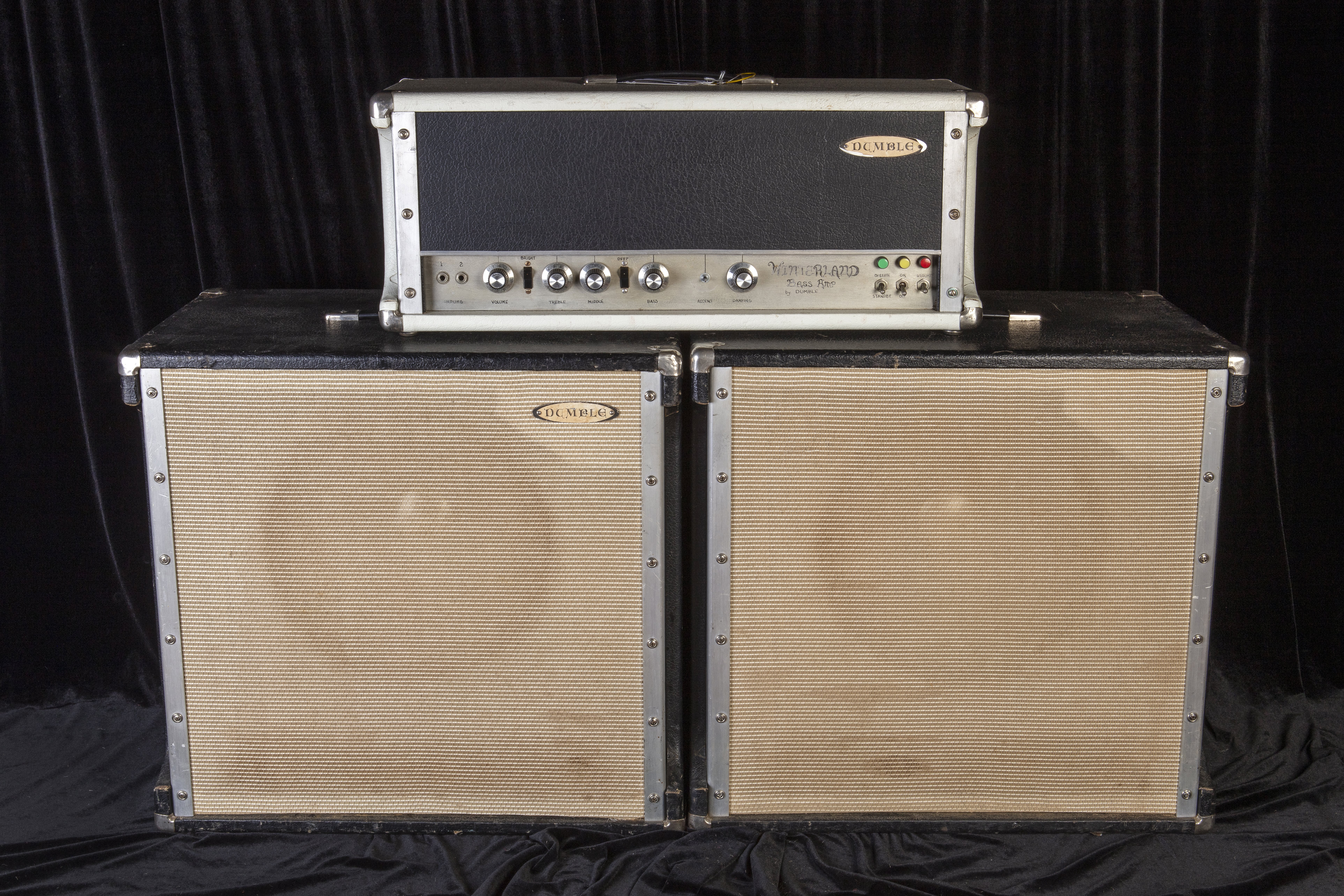 1971 Dumble Winterland Bass Amplifier Head w/ Two Matching Dumble 1x15 Altec Cabinets SN 0011