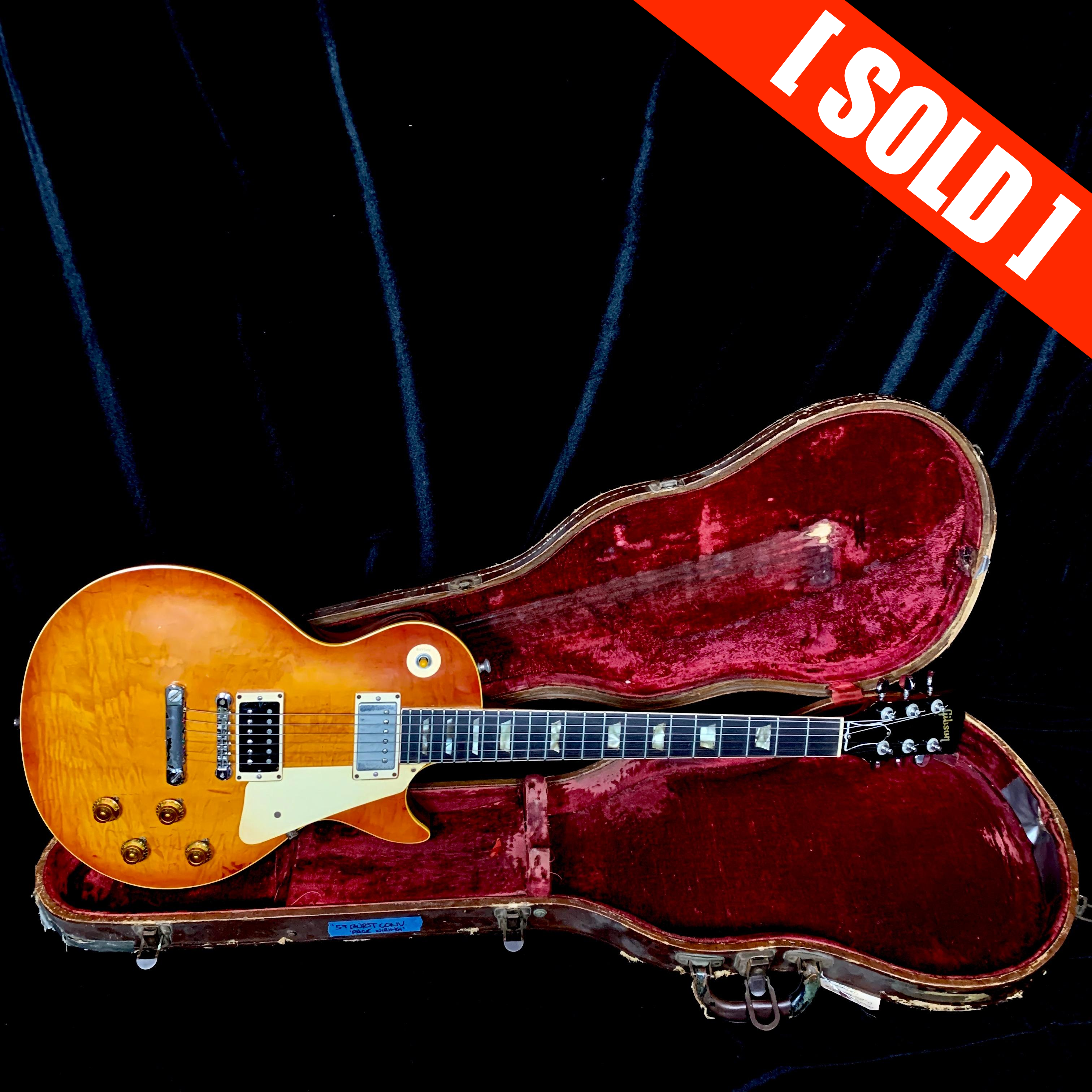 1952 Gibson Les Paul Gold Top Conversion to Sunburst