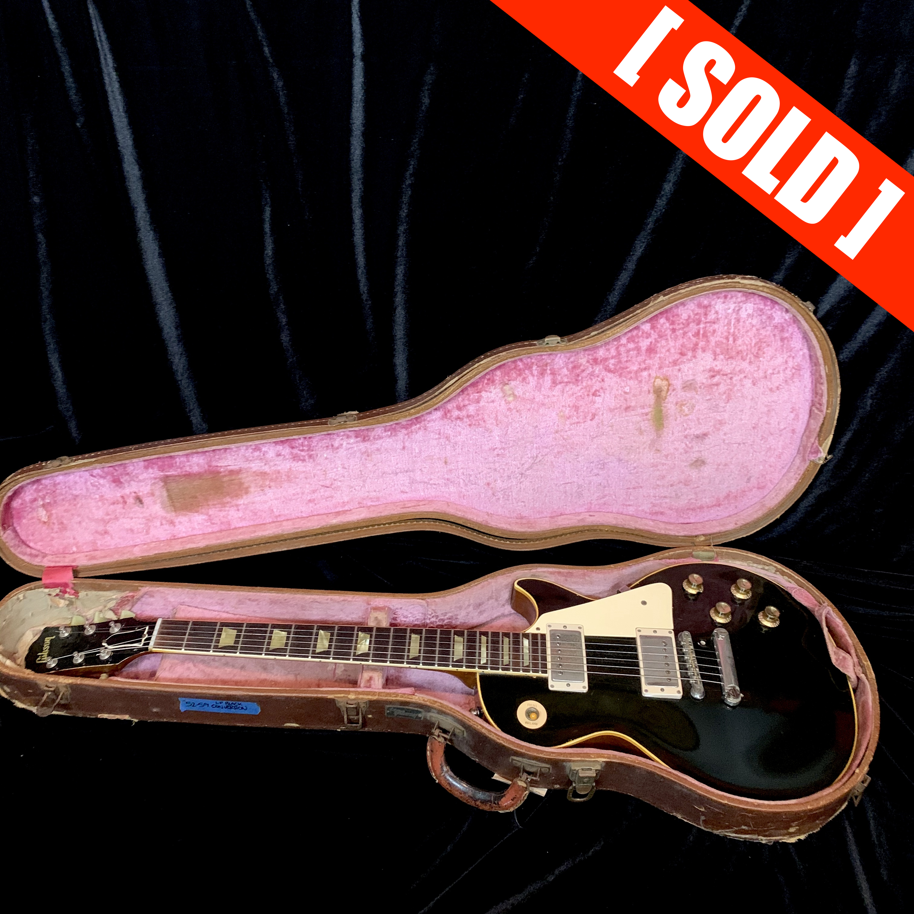 1952 Gibson Les Paul Gold Top Converted to Black, W/ PAFs