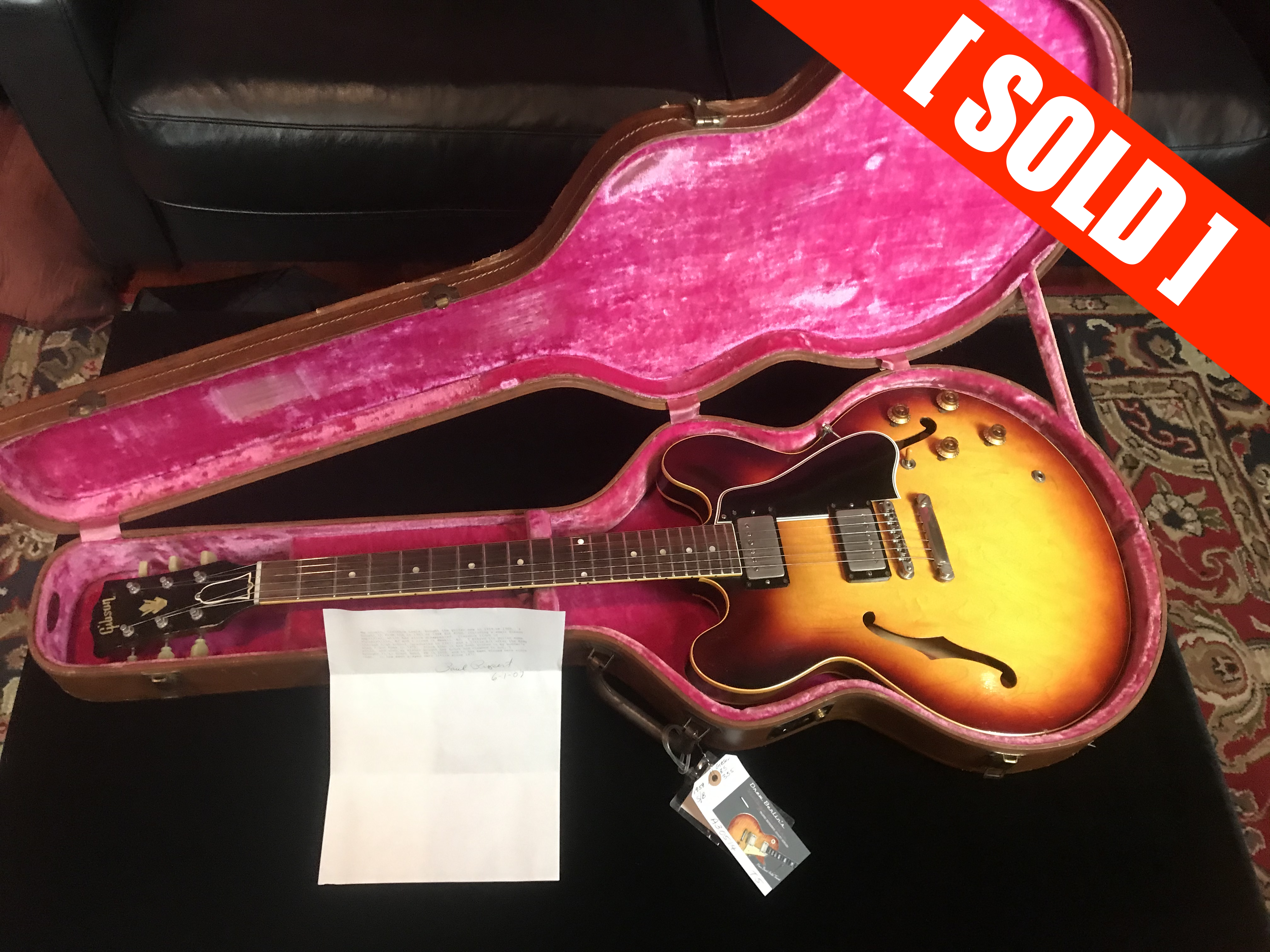 1958/1959 Gibson ES 335 Sunburst SN# A30511