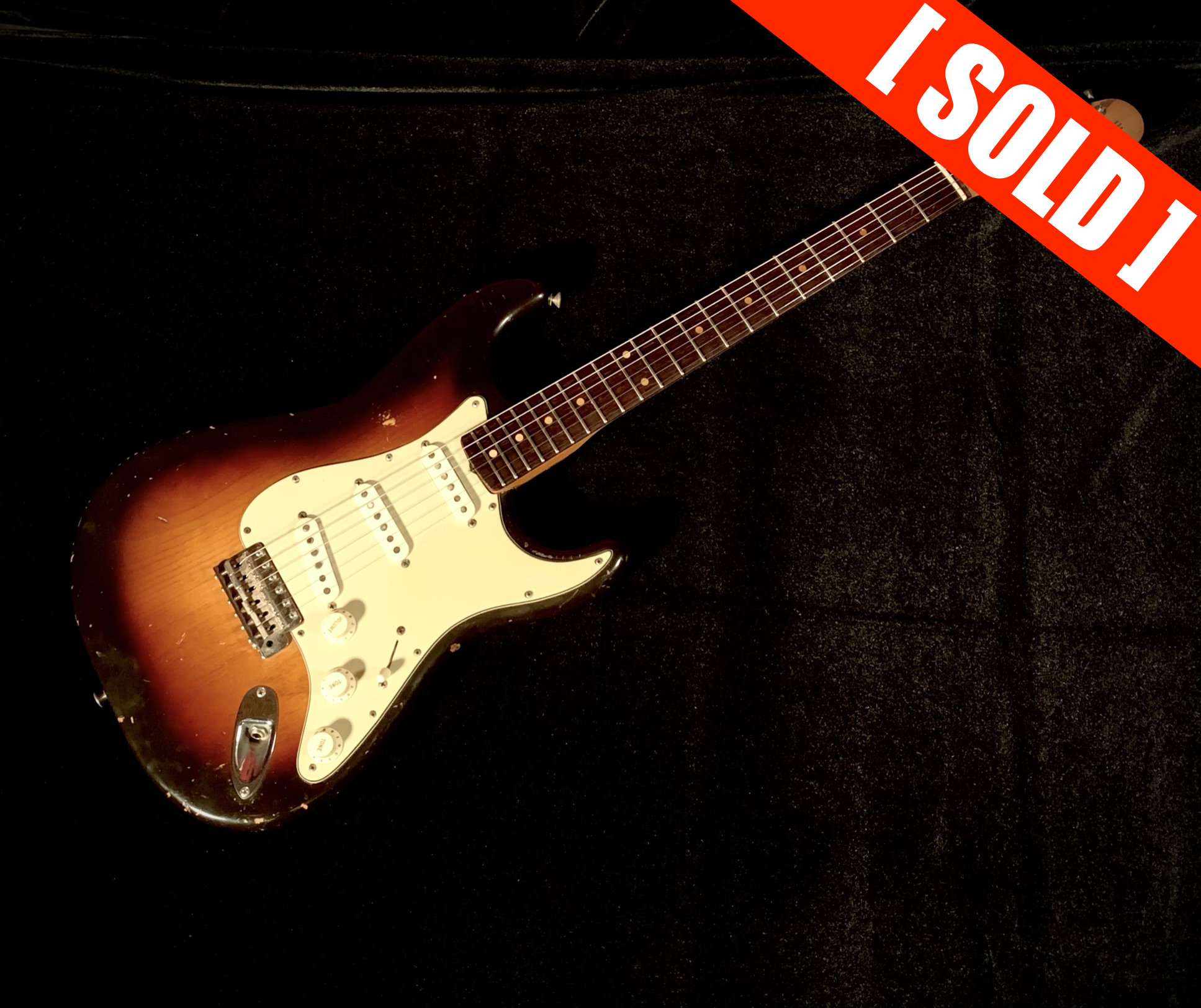 1960 Fender Stratocaster Slab Board Sunburst SN# 50385